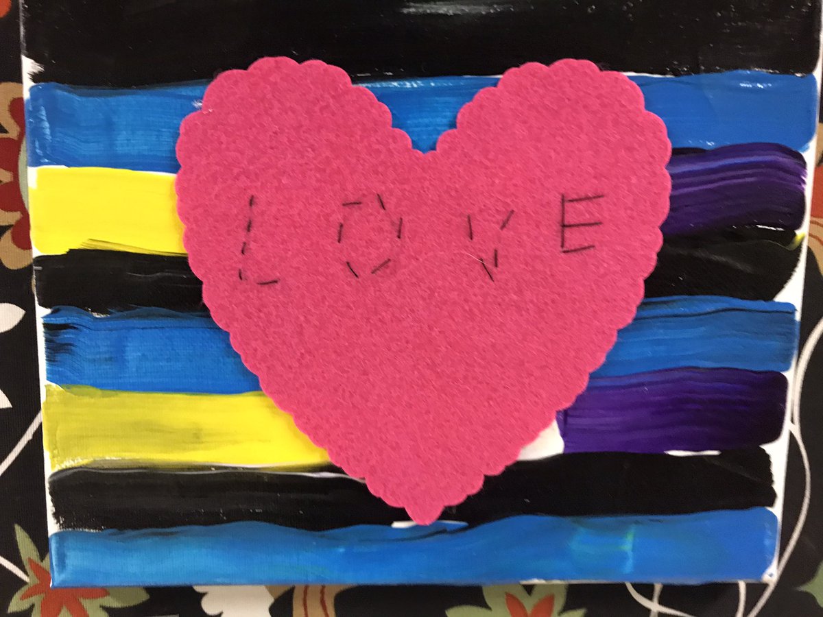 bandedpeakrvs's tweet photo. Grade 3/4 students stitched and painted these amazing hearts ahead of Valentines Day. A reminder that tomorrow students are welcome to wear red, white and pink. #rvsed https://t.co/fHQw4gl6YG