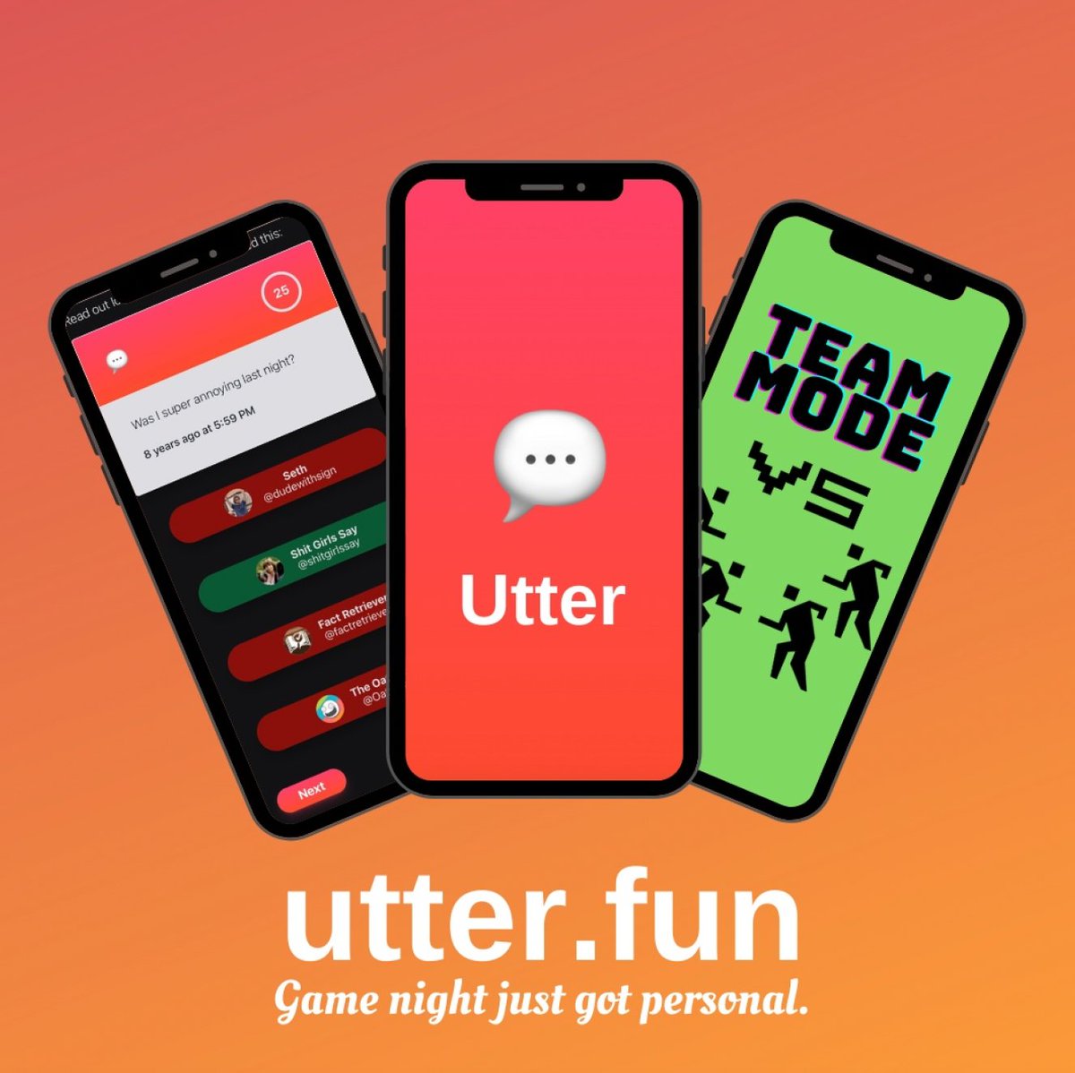 utterfungames's tweet photo. Let’s bring #gamenight into this century. Utter is a trivia game that takes the viral moments from #Twitter and puts it into the action. You can play in person or remote with the crew today! https://t.co/zZSnhKvyVW #blackgamemakers #blackownedbusiness #bhm #utterfun #mobilegames https://t.co/YGPv11sqZ6