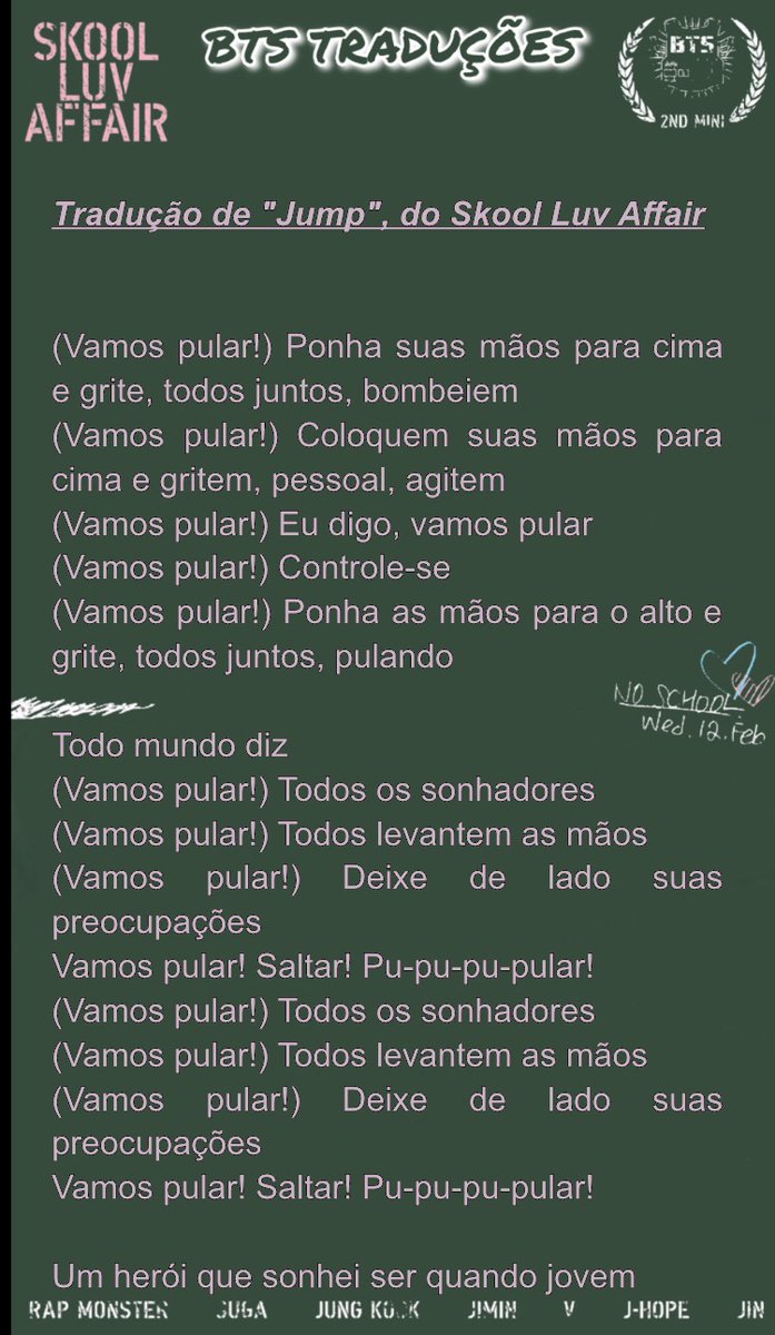 BTS TRADUÇÕES 🤍 on X: 🎼  Tradução de Dear my friend, de