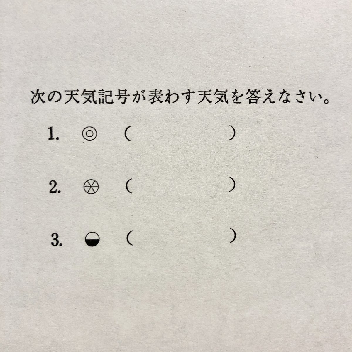 印刷博物館 印刷工房 Printing House 毎日印刷記念日 2月16日は 天気図記号の日 理科のテスト 活版印刷でつくってみました 天気記号の活字もちゃんとあります 答案はのちほど T Co Ic8jj43kmd Twitter