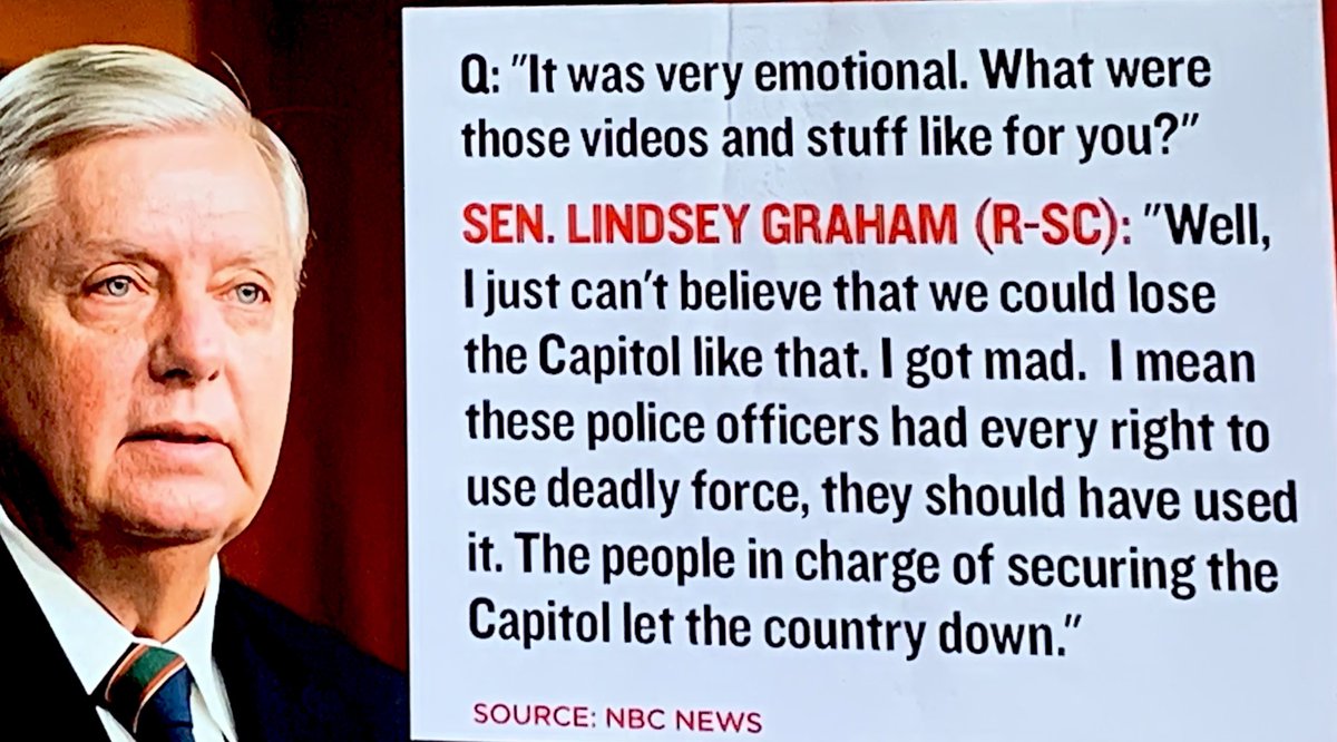 nonilex's tweet photo. LindseyGrahamSC is now BLAMING THE CAPITOL POLICE! #ImpeachmentTrial #GOPSeditiousTraitors #GOPHypocrisy #ExpelGraham #BlueLivesMatter ??? https://t.co/SxmkUYyAZq