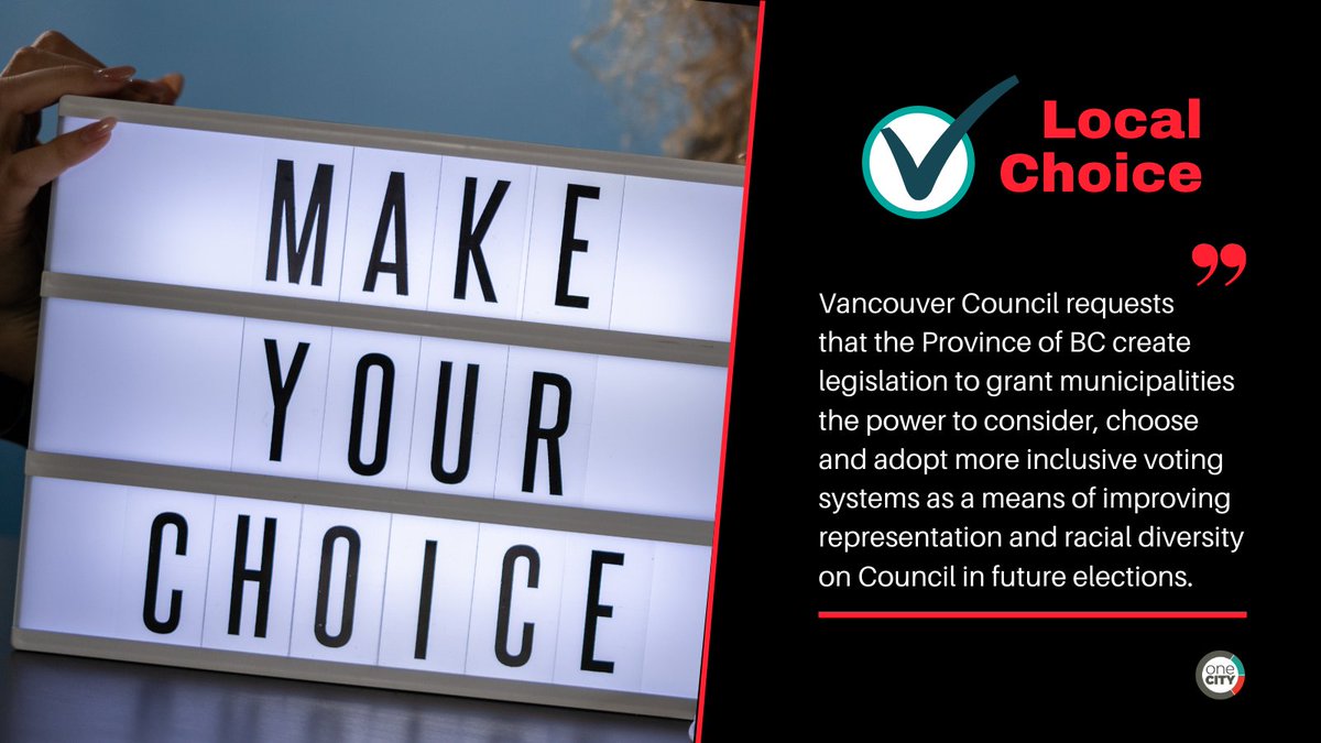 christineeboyle's tweet image. WIN! This week #Vancouver voted for #LocalChoice legislation, to give local governments tools and options to customize their local elections to respond to local needs.

Our voting system is out of date. It&apos;s time for fairer and more representative local elections. #localchoice4bc