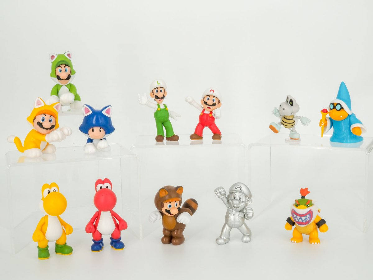 ぬいぐるみの三英 ゲームキャラクター 新製品情報 スーパーマリオのキャラクターたちがフィギュアになった スーパーマリオフィギュアコレクション 第2弾が本日2 12発売 第2弾はファイアマリオや ネコマリオ タヌキマリオ メタルマリオなど含む