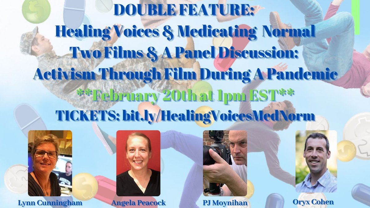 OryxCohen's tweet photo. Please join us for a double feature of #MedicatingNormal and @VoicesMovie on February 20th!!! Get your tickets here: https://t.co/uW4wpE6nke https://t.co/JWd00SnHsu