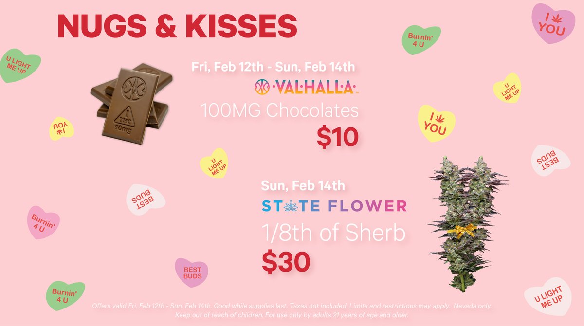 BeyondHello_NV's tweet photo. 💖We hope you love these exclusive specials for this Valentine’s weekend. https://t.co/gKGT5JiAsT