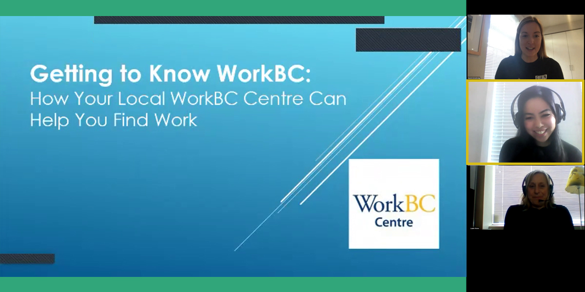 canucksautism's tweet photo. #CANVirtualJobFair continues w/@WorkBC! Justine & Laurie from @MidtownWorkBC shared info on self-service resources like on-site computer access w/resume & cover letter support, case mgmt services & more!
ℹ️https://t.co/28x1FBFNNj
💻https://t.co/WlMK3HbiY9 https://t.co/OnwnXgqfrT