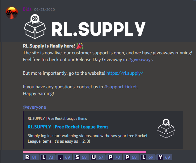 RLSupply_'s tweet photo. Half a year ago today we launched the worlds first automated rocket league earn site! How long have you been a part of https://t.co/dmqJIBxur1? https://t.co/hMeWM58etL