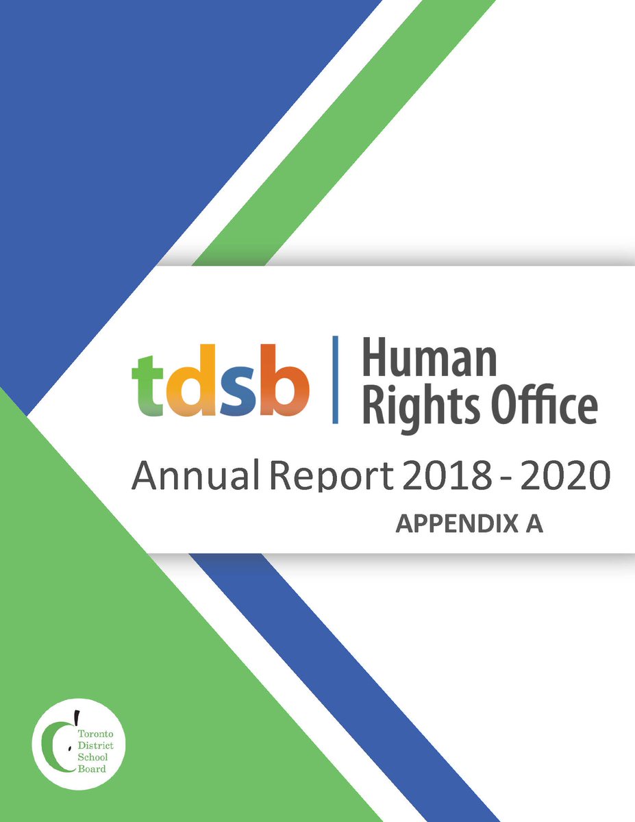 1/11 Human Rights Annual Report 2018 - 2020 to be presented  @tdsb PSSC Wednesday, Feb 17 now posted - first of its kind...  https://www.tdsb.on.ca//Leadership//Boardroom//AgendaMinutes.aspx?Type=A&Folder=Agenda%2f20210217&Filename=6.pdf  #NoRoomForHate