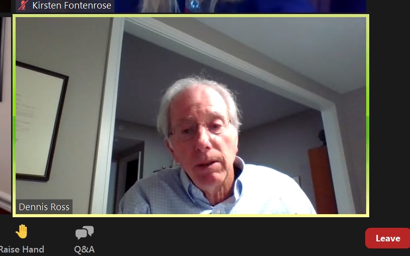  @AmbDennisRoss there's a long way to make a peace agreement & normalization with participation of Iran!there conflicts between Israel & Palestinian & finding a real solution is a noticeable issuehe highlighted 1 point: the landscape of the region has been changed dramatically!