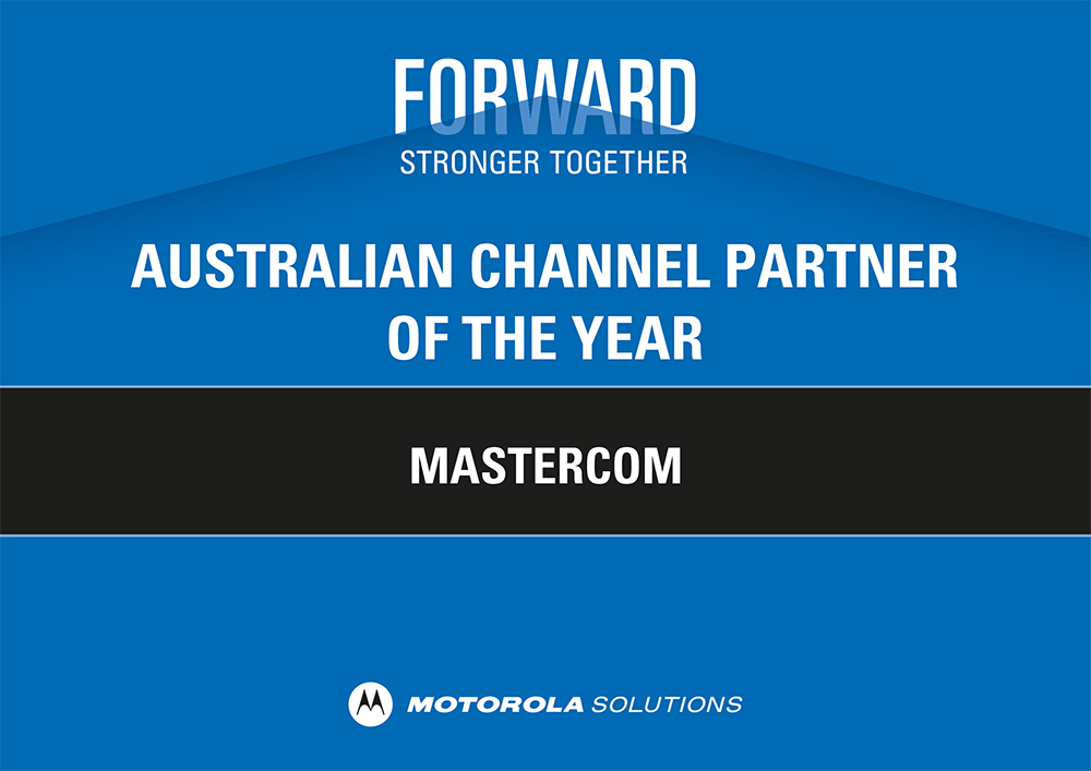 MastercomRadios's tweet photo. The Australian Channel Partner of the Year award presented to Mastercom by Motorola Solutions. https://t.co/zHFkfxxHFZ