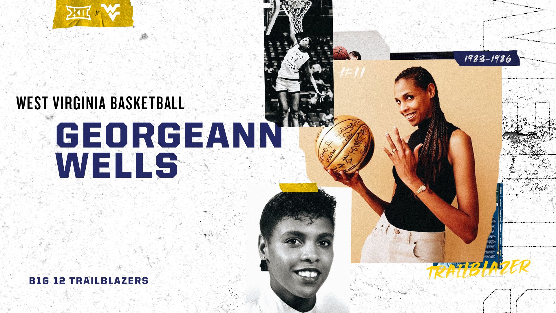 Big 12 Conference on X Known as The Mother of Dunk and standing at 6 foot 7 inches tall the former WVUWBB Mountaineer became the first woman to dunk in a college