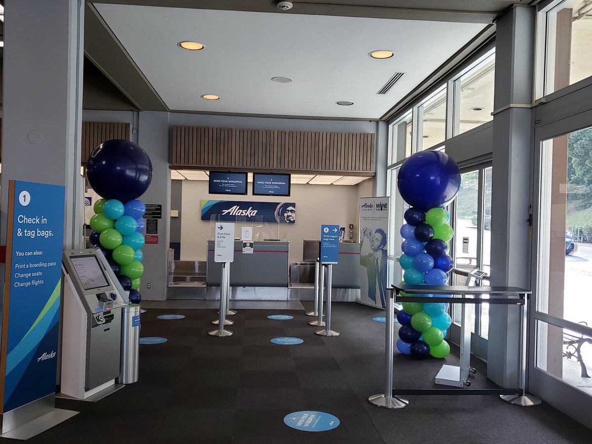 montereyairport's tweet photo. We were thrilled to welcome in the inaugural @AlaskaAir flight from @flySEA today. Special thank you to everyone who booked a ticket and helped make the flights in and out a success! https://t.co/BBj9HHgfLX