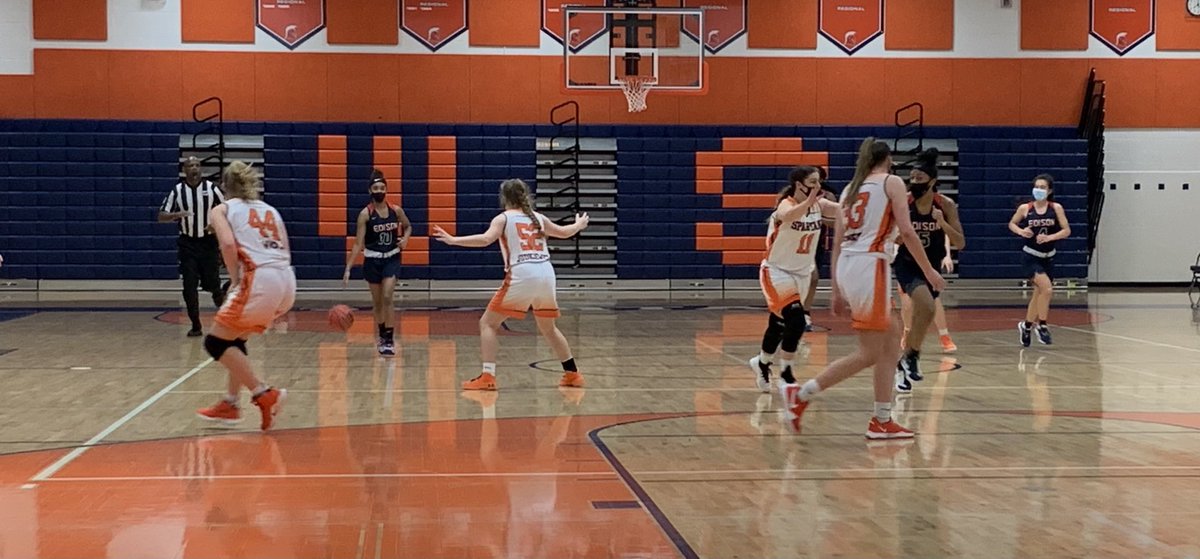 Heading into the 4th quarter the lady Spartans are leading Edison 30-26. Tune to see the 4th quarter on YouTube (west Springfield Spartans)