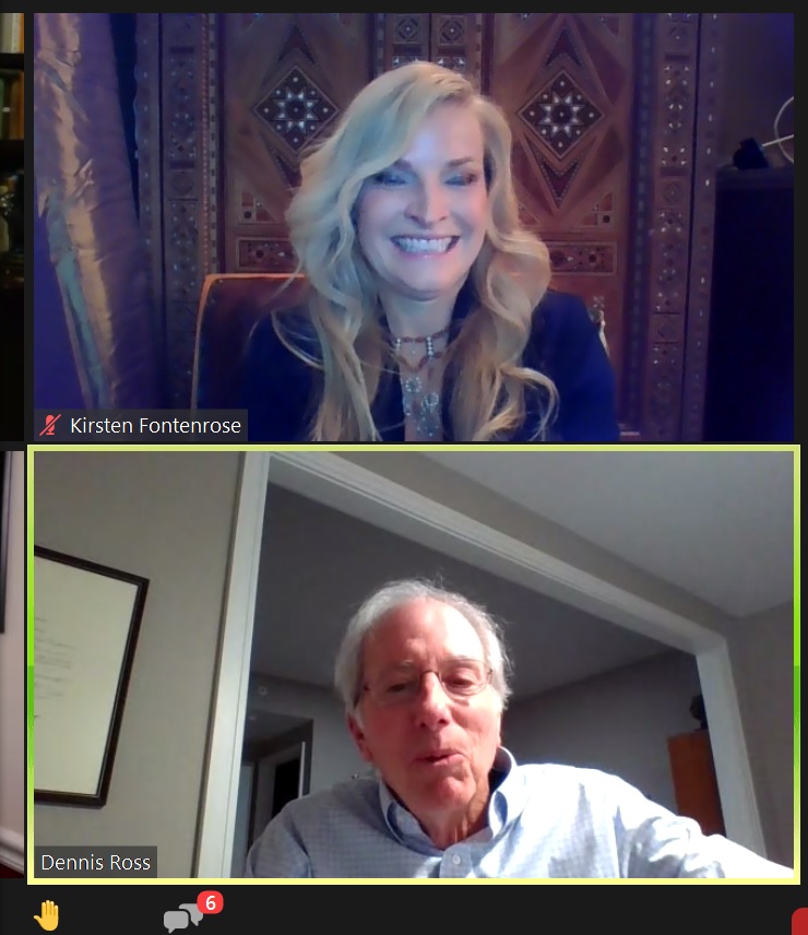  @AmbDennisRoss after  #Kristen_fontenrose said that we should have evidence without illusion . and we should prepare to cooperate with our allies logically with the same target in the region. we should have a real understanding! @mvhaydencenter