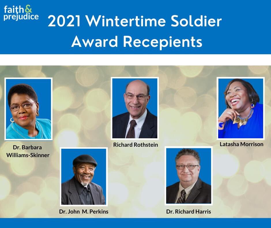 TheDocHarris's tweet image. I am both humbled and honoured to learn that I have received the 2021 Dr. Clarence B. Jones Wintertime Soldier Award along with these icons of civil rights and racial justice work. I certainly do not belong in this group. Thank you, Faith &amp;amp; Prejudice for this honour!