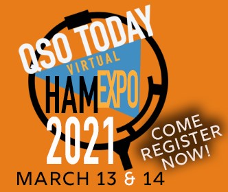 Register for the QSO Today Virtual HAM EXPO 2021! No need to reserve a flight, a room or a seat at your favorite eats. Grab your snacks, put on your comfy fit, add a cush on your chair and get ready for 48 hours of fun! qsotodayhamexpo.com #elecraft #hamradio #hamexpo2021