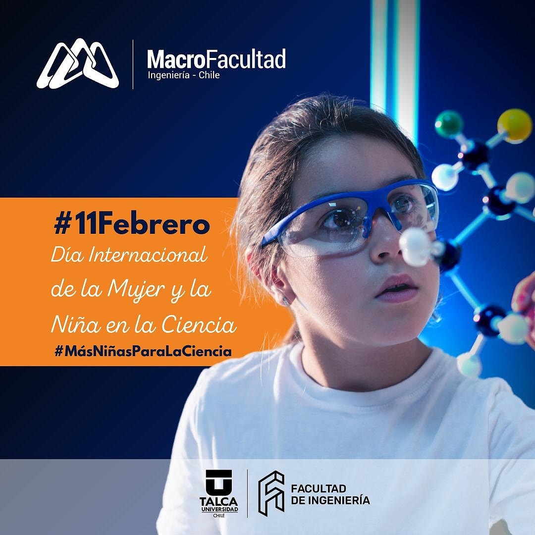🙋#𝐝𝐢𝐚𝐝𝐞𝐥𝐚𝐦𝐮𝐣𝐞𝐫𝐞𝐧𝐜𝐢𝐞𝐧𝐜𝐢𝐚 🔬
Desde nuestra #carrera invitamos a postular a todas quienes quieran abrirse camino en la #IngenieríaCivilMecánica serán bienvenidas a un espacio #inclusivo.
#talentofemenino
#UTalca 
#másniñasparalaciencia