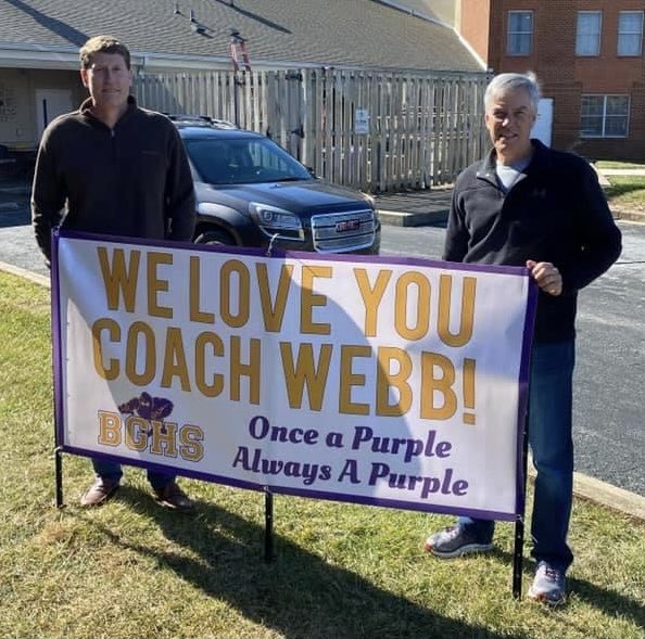 BGISDgaryfields's tweet photo. We are saddened to hear of the passing of Don Webb. Coach Webb was a coach, an athletic director, a teacher, a mentor, a friend, and a TRUE PURPLE. RIP Coach Webb. https://t.co/yuYxesrbmr