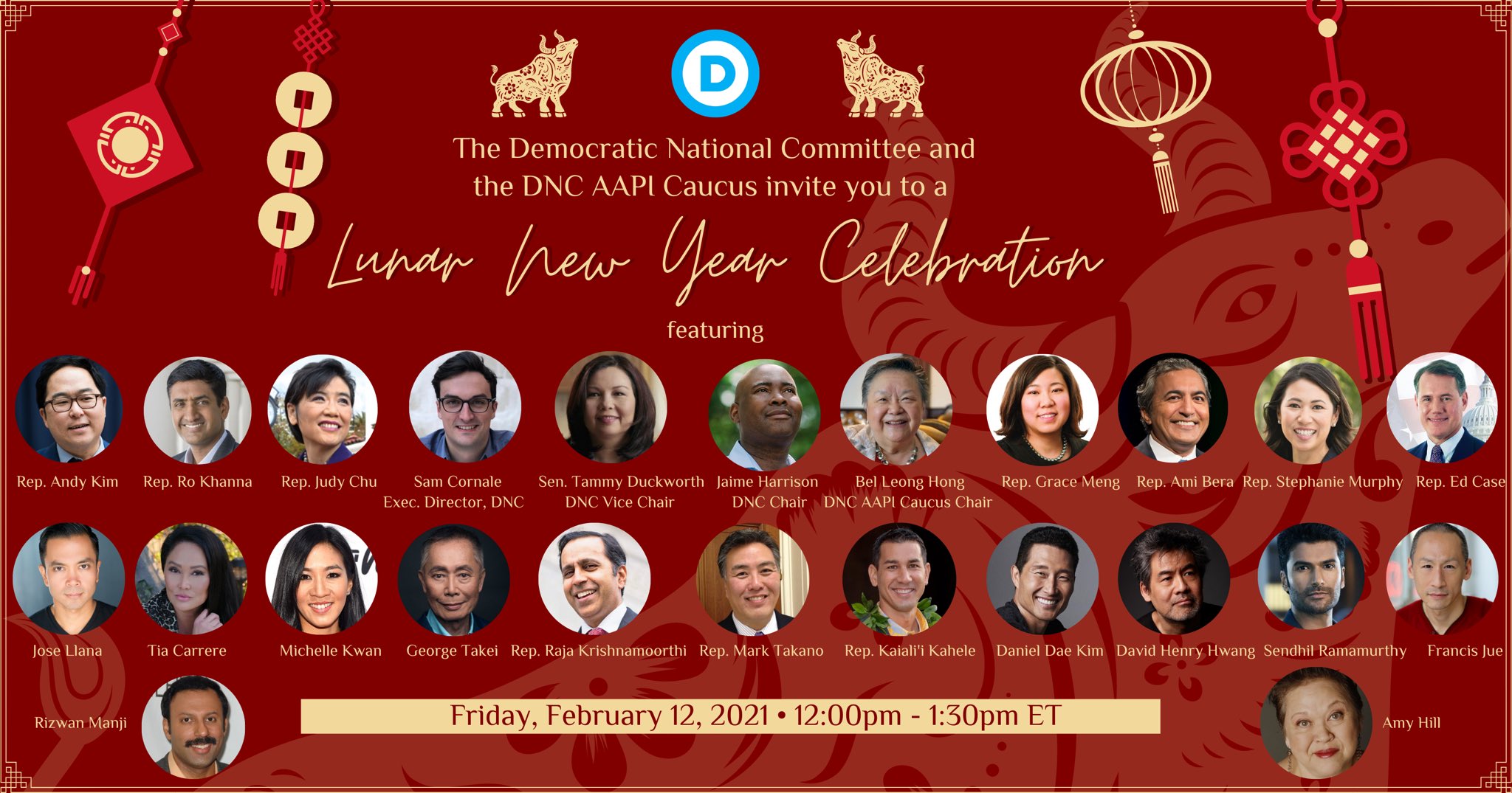 David Henry Hwang on Twitter: "Happy to welcome #YearOfTheOx with this @DNC  #AAPI celebration at noon ET on Fri 2/12, including numbers from  #FlowerDrumSong &amp; #SoftPowerNYC https://t.co/ViSAEqm3Tr  https://t.co/0xIT2U0JYB" / Twitter