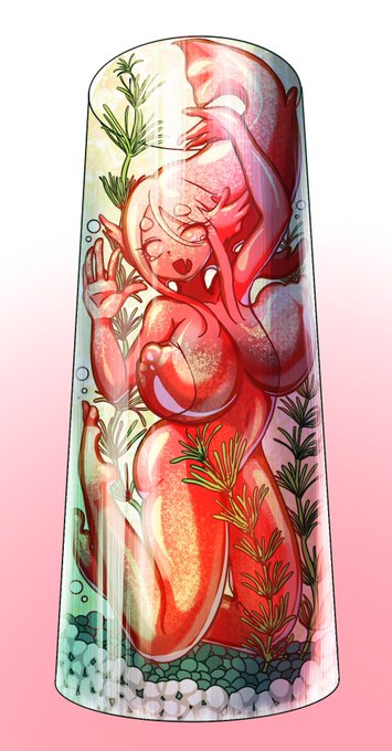 金魚スライムレジン固め 