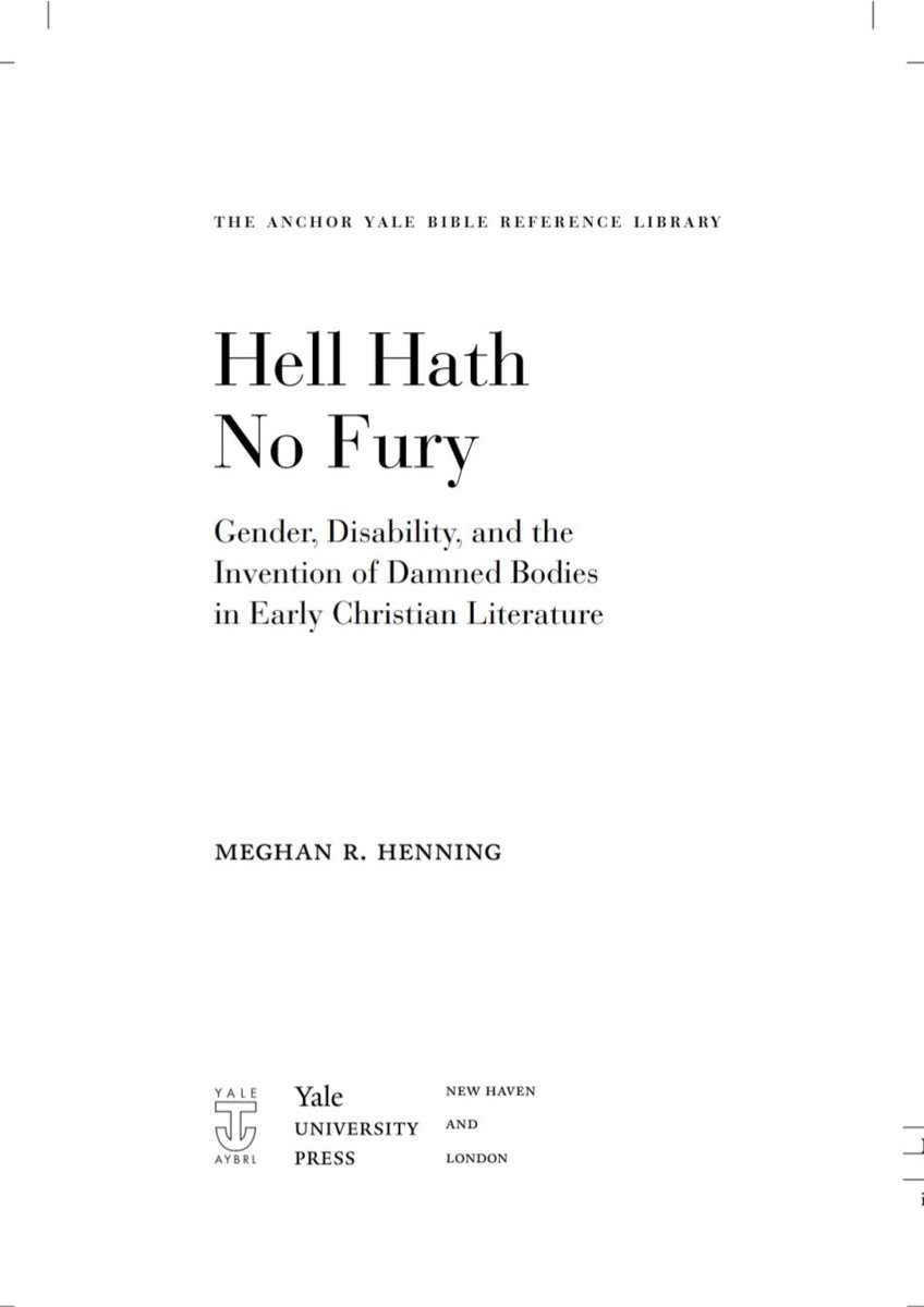 Finishing the manuscript with a newborn and the copyedits in a pandemic with limited childcare was no joke, so I am going to celebrate the hell out of these proofs that just arrived. #hell #earlychristianity #disabilitystudies #gender #academicmama