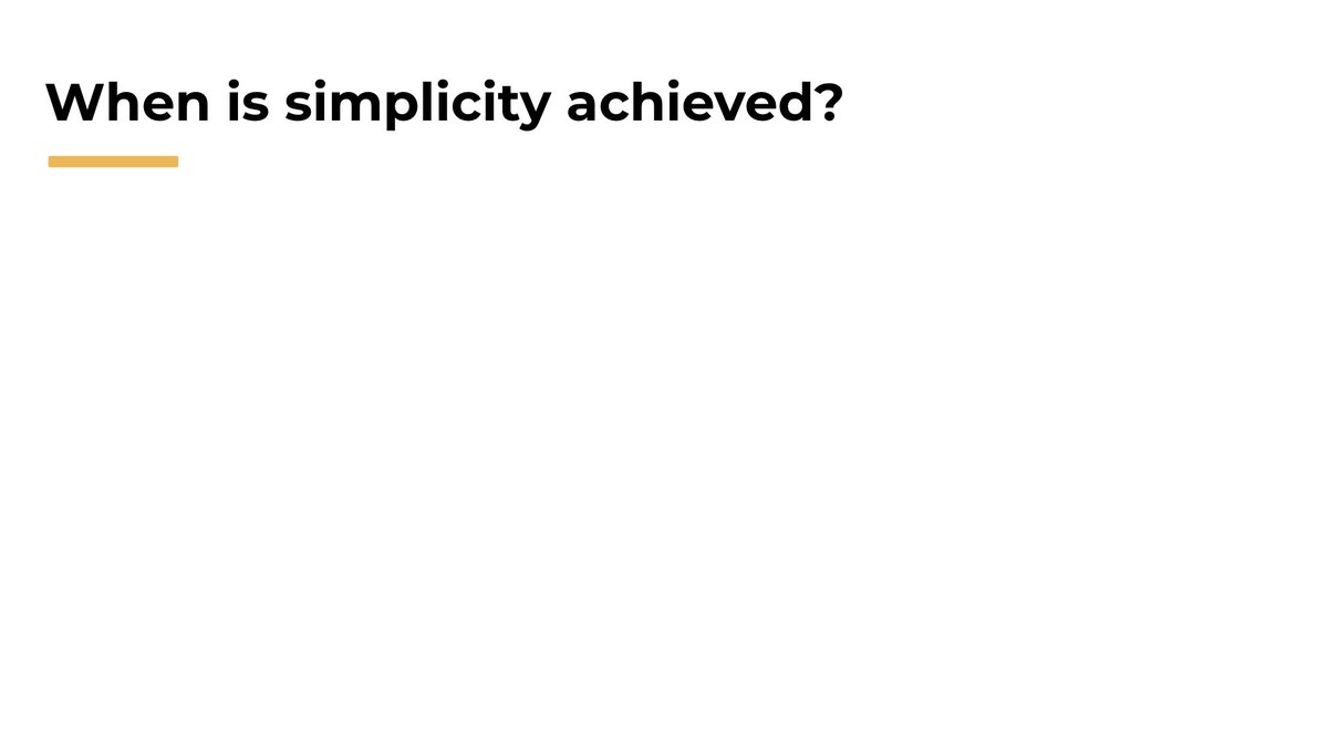 So when is SIMPLE achieved?30/n (we are in end game, few more)