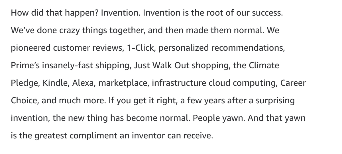  @JeffBezos copied this from our work in his farewell email to  @amazon 32/n