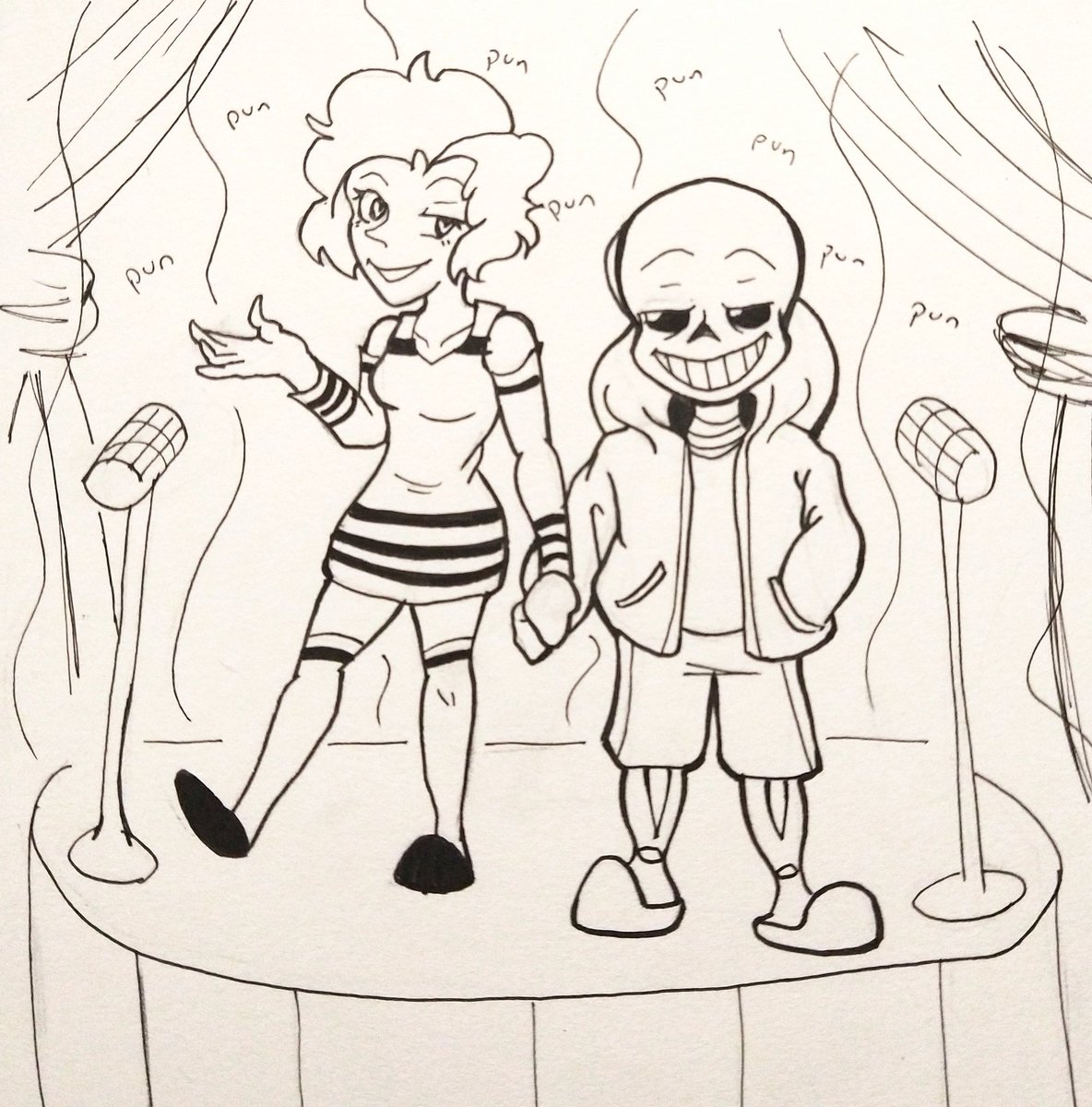 Sammi_Bold's tweet photo. #DatingStartVN 
I wanted to contribute and do a doodle of one of the scenes and the act 2 comedy show was so CUTE I mean everything was cute but uGh
I'm still running through emotions-
Pardon every error ahaha *internal screaming* https://t.co/egl8PjIEtP