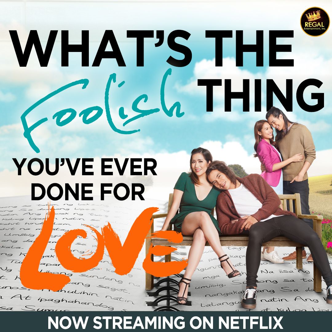 What's the FOOLISH thing you've ever done for LOVE? 

Starring Angeline Quinto &amp; Jake Cuenca
Miho Nishida &amp; Tommy Esguerra
NOW STREAMING ON NETFLIX

#FOOLISHLOVEONNETFLIX