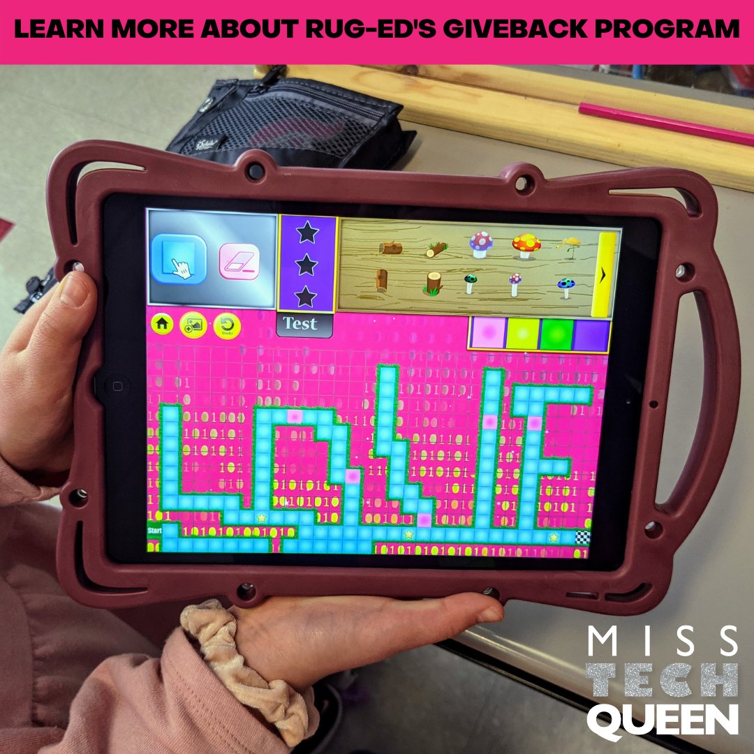 misstechqueen's tweet photo. Our iPads are protected with @rug_ed cases! They have an awesome monthly GIVEBACK program! They are donating 50 ProLOCK iPad cases to families, Teachers, classrooms to help with learning!! Can you believe that? To apply DM me or email jennifer@rug-ed.com
#rugedstrong #weareruged https://t.co/JC7cNPUlBi