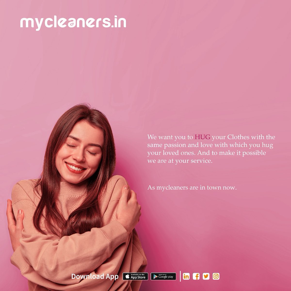 MycleanersIn's tweet image. On this day you share the happiness by hugging ur loved ones as it&apos;s only hugs which can brighten up someone’s day.And by keeping ur clothes brightness &amp;amp; shine we make sure u hug them with the same love. 

Happy Hug Day 2 all the dear Customers

#hugday #valentineweek #spreadlove