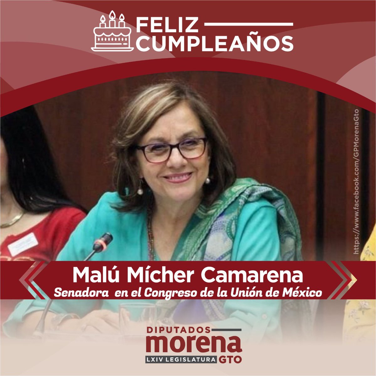 GPMorena Gto LXIV (@morenagtolxiv) on Twitter photo Las Diputadas y Diputados integrantes del #GPMorena en el Congreso del Estado de Guanajuato felicitamos a <a href="/MaluMicher/">Martha Lucía Mícher Camarena</a>, Senadora en el Congreso de la Unión de México 🎂 Las Diputadas y Diputados integrantes del #GPMorena en el Congreso del Estado de Guanajuato felicitamos a <a href="/MaluMicher/">Martha Lucía Mícher Camarena</a>, Senadora en el Congreso de la Unión de México 🎂