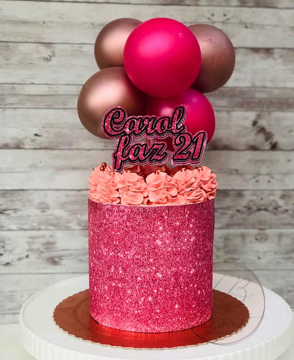 Cake Love - Bolos Decorados - Bolo feminino 26 anos - #bolochantininhopersonalizado #bolochantininho #bolochantilly #bolosmanaus