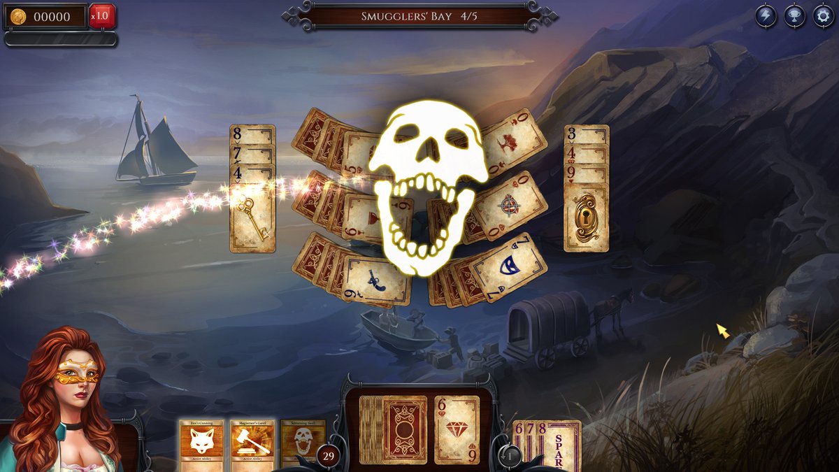 Shadowhand ($7.49) - a great modified and hypercharged form of solitare combines with RPG battle mechanics to bring you the tale of aristocrat turned highwayman Cornelia Darkmoor. cut through deceit - by playing solitare for huge combos to do big damage!  https://store.steampowered.com/app/427490/Shadowhand_RPG_Card_Game/