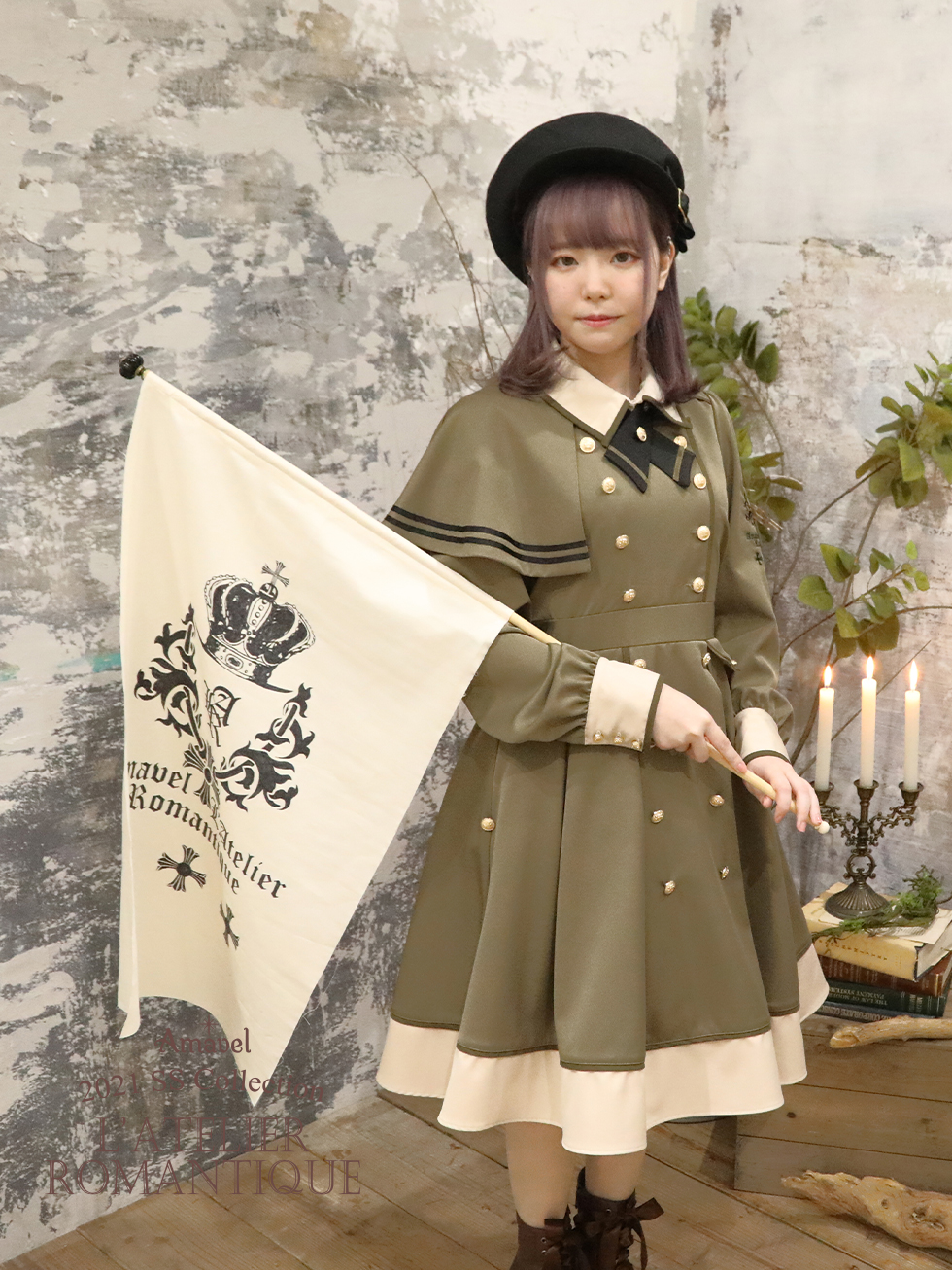 Amavel Crown Knight Millitaryワンピース 未使用】アマベル Crown Knight Military ワンピース - メルカリ