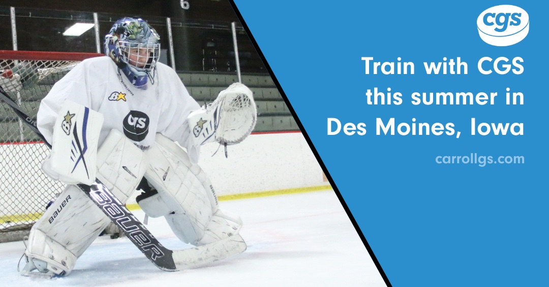 Attention Iowa goalies! We're excited to be the first goalie school at the sparkling new midamericanrecplex.com in West Des Moines, Iowa. Two sessions July 23-25. For goalies ages 6-14. Book early for best selection. carrollgs.com