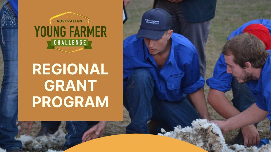 AusYFC's tweet photo. The #AYFC Regional Grant Program applications have been extended until 19 February 2021.

Looking for #sustainable #ausyoungfarmerchallenge competitions in regions across Aus.

Apply online now!

#ayfc #ASA #youthinag https://t.co/xVrUiE5V2O
