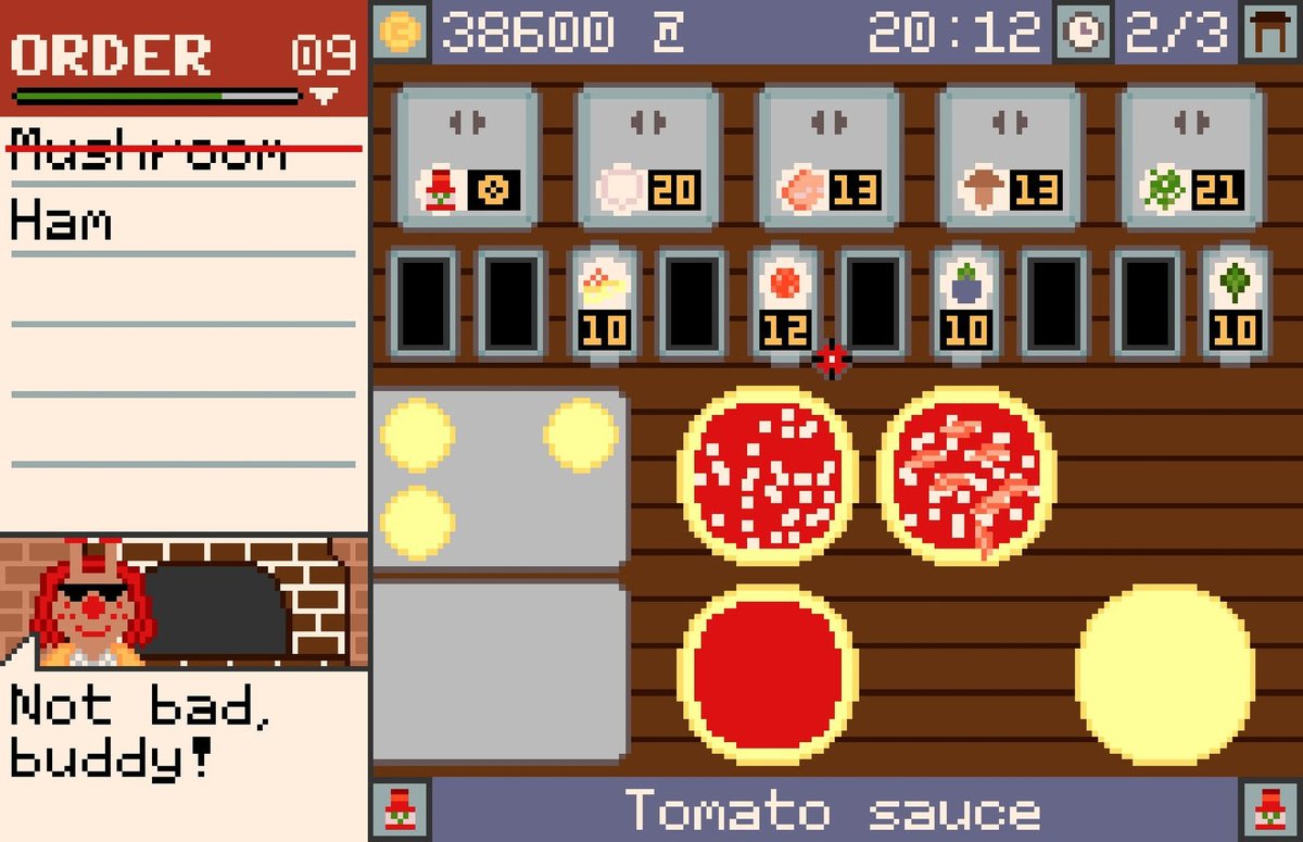 Pizza Express ($0.69, nice) - blending Cook, Serve, Delicious and Pizza Tycoon, combining fast paced pizza assembly with restaurant management sim, with a story mode thrown on top! build your own menu, advertise your pizzeria, and don& #39;t mess up the order!  https://store.steampowered.com/app/37525...