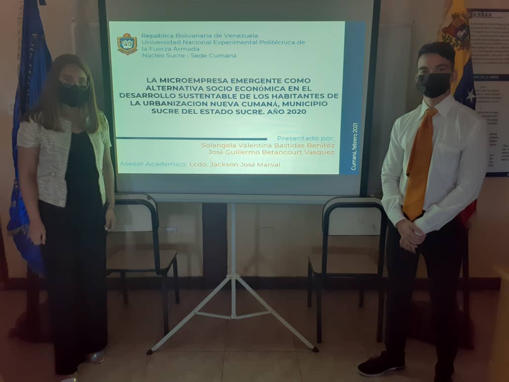 GCNucleoSucre's tweet photo. Hoy #11Feb2021 estudiantes de la carrera Licenciatura en Economía Social del @GCNucleoSucre realizaron defensa de Trabajo Especial de Grado. https://t.co/kZzfzb91L9