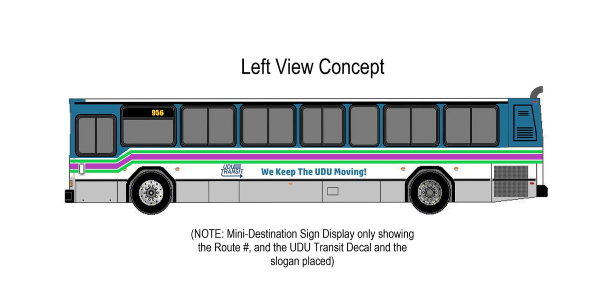 NextgenOrion's tweet image. I have been working on a mini-project to suggest a new suburban bus for #UDUTransit.

Seen here is a 2005 Gillig Phantom 40 ft. Suburb Bus proudly wrapped in it's UDU Transit Colors. This color scheme is based off of #SuffolkTransit's Realistic Design for their Gillig Phantoms.