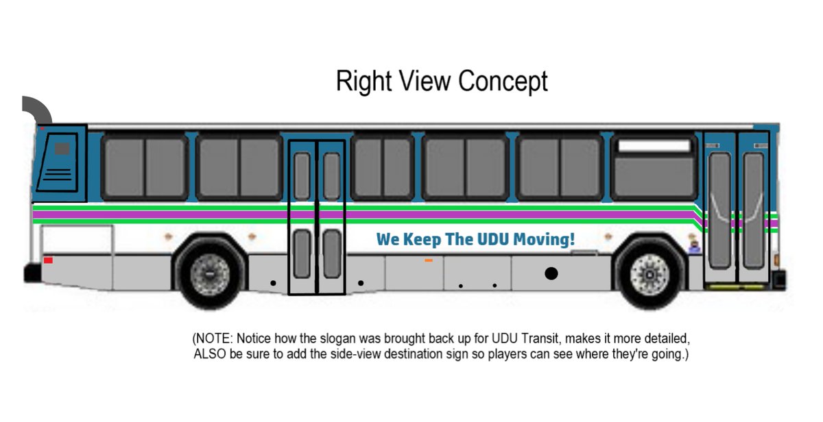 NextgenOrion's tweet image. I have been working on a mini-project to suggest a new suburban bus for #UDUTransit.

Seen here is a 2005 Gillig Phantom 40 ft. Suburb Bus proudly wrapped in it's UDU Transit Colors. This color scheme is based off of #SuffolkTransit's Realistic Design for their Gillig Phantoms.