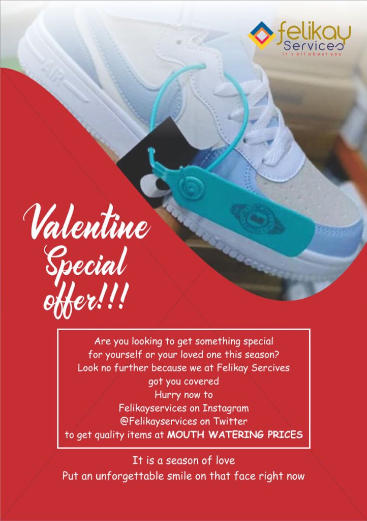 FelikayServices's tweet photo. Are you still waiting to be told about this?
Hurry now and click the link on our bio to chat with any of the admins directly telling us what you'd need this valentine season

Put a smile on that face this season

"Cuppy" https://t.co/RmcQn6Brmw
