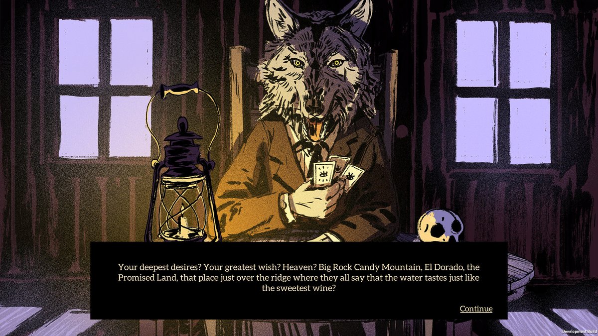 Where The Waters Tastes Like Wine ($4.99) - travel depression-era america hearing, telling, re-telling stories, dropping them like seeds to see how they change and grow... to pay off your gambling debt to a wolf who beat you at cards and took your flesh.  https://store.steampowered.com/app/447120/Where_the_Water_Tastes_Like_Wine/