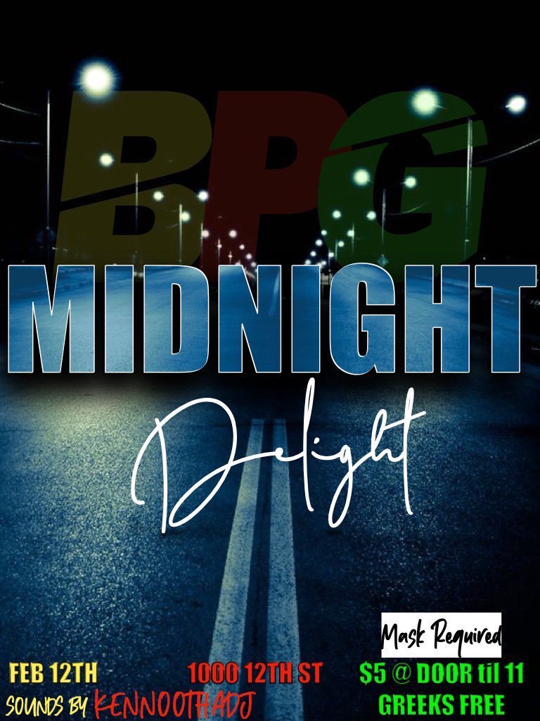 BPG_Prodigies's tweet photo. #MidnightDelight
February 12 @ Boxing Gym😈🎥
⚠️Must bring Mask⚠️
Which color will you be wearing❓
🔴Red - Taken
🟡Yellow - LOVE YOURSELF
🟢Green - Single
⚠️ The Official #MidnightDelight Pregame ⚠️
🚨 Hit up @FreshProjectSAM for the address 🚨 https://t.co/UwrA3191lh