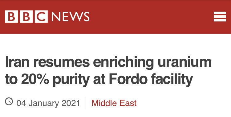 3/ This lead Iran to increase pressure on multiple fronts to force Biden’s hand.They started increasing uranium enrichment.They started producing uranium metal.The Houthis attacked a Saudi Airport.