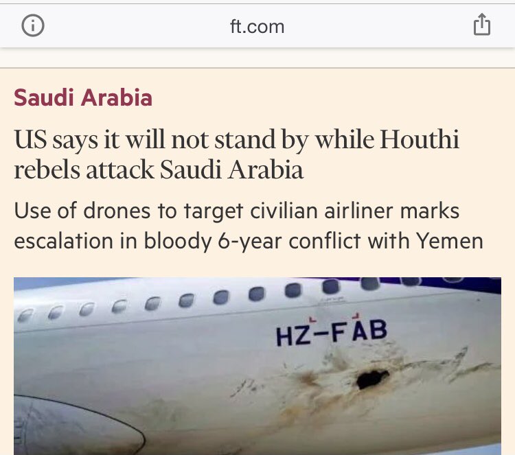 3/ This lead Iran to increase pressure on multiple fronts to force Biden’s hand.They started increasing uranium enrichment.They started producing uranium metal.The Houthis attacked a Saudi Airport.