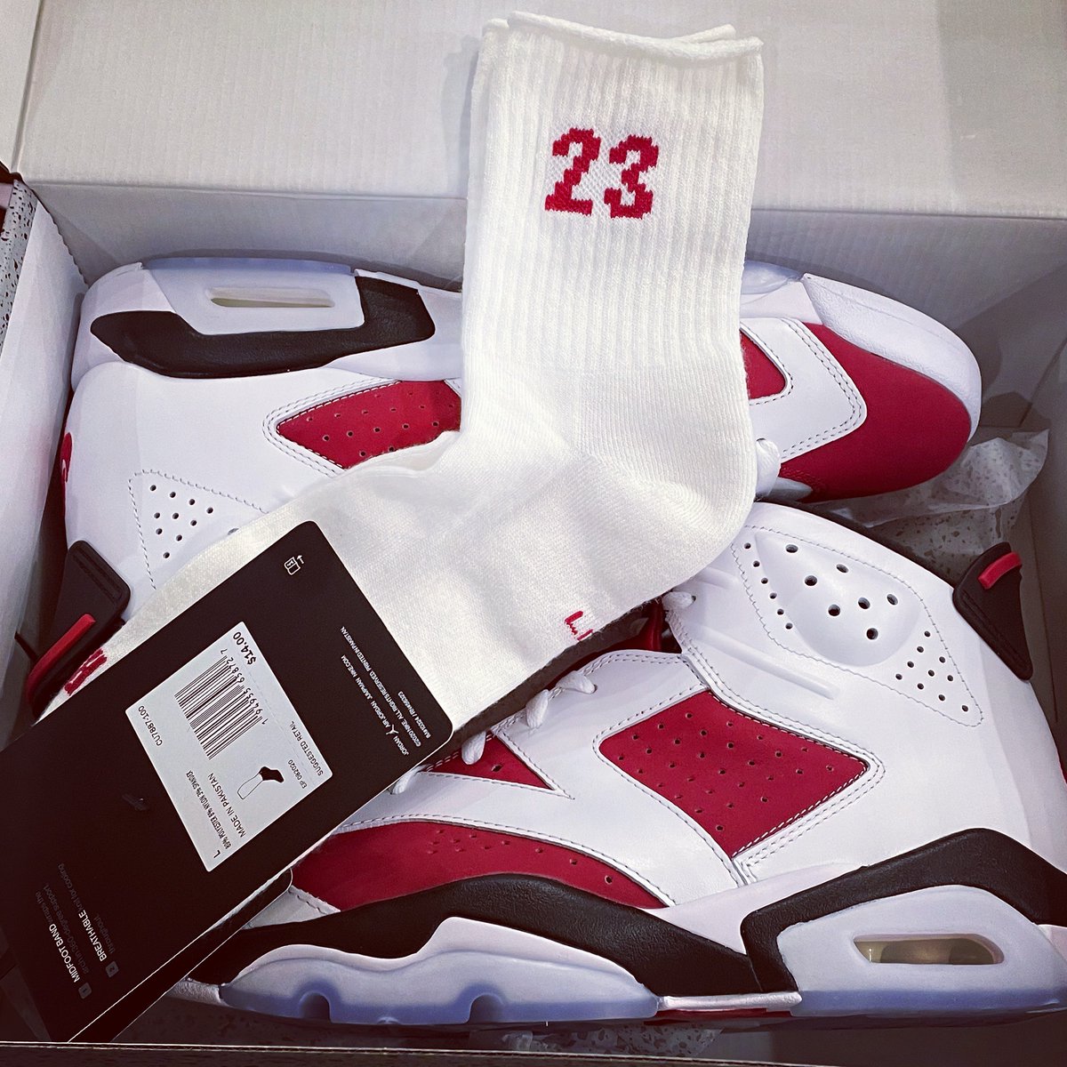 carmine jordan socks