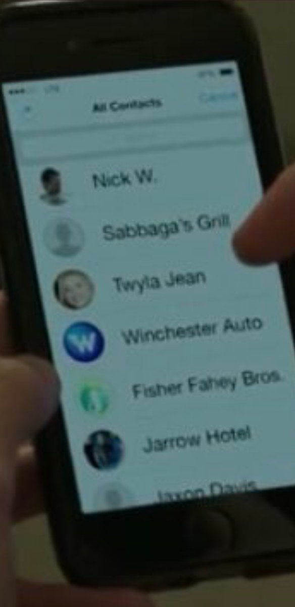 cwwalkersource's tweet photo. We've just been told there was a SPN Easter egg in the episode. The name "Winchester" was in the phone nice! #Walker https://t.co/R21KBY3NLB
