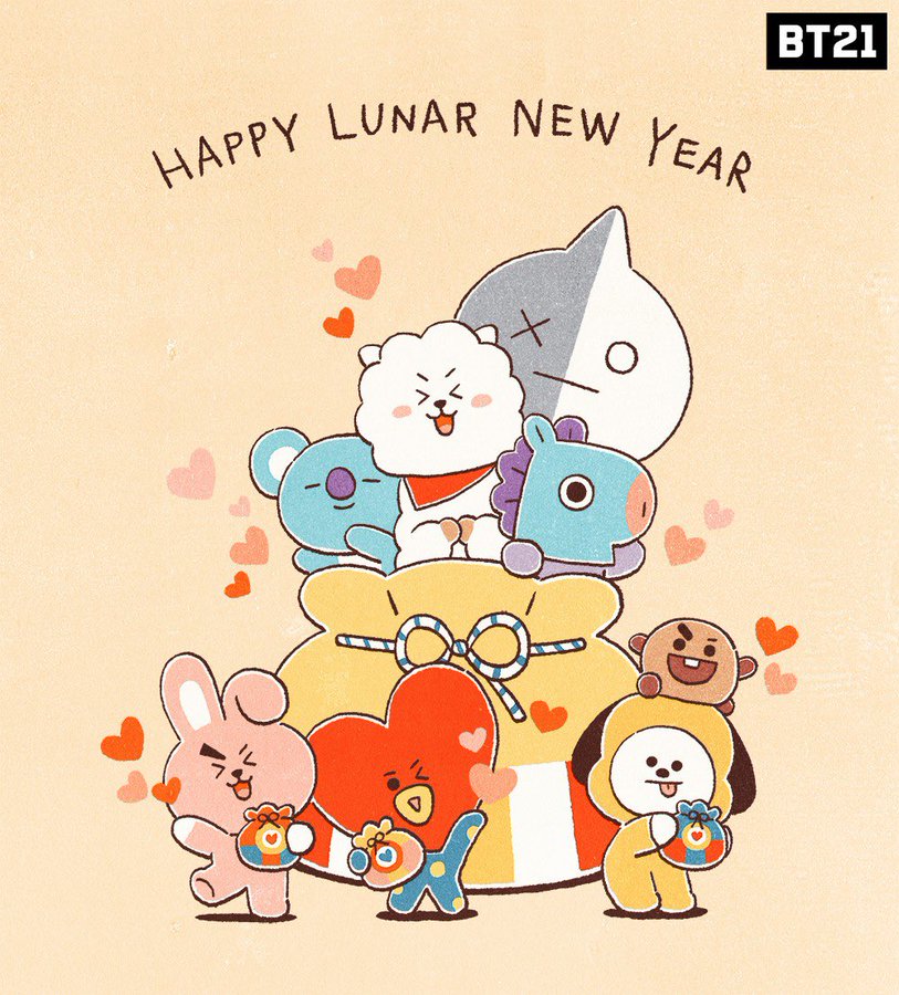 Btsのキャラクターbt21から旧正月ソルラルの挨拶画像はどんなイラスト Bts情報局love Life