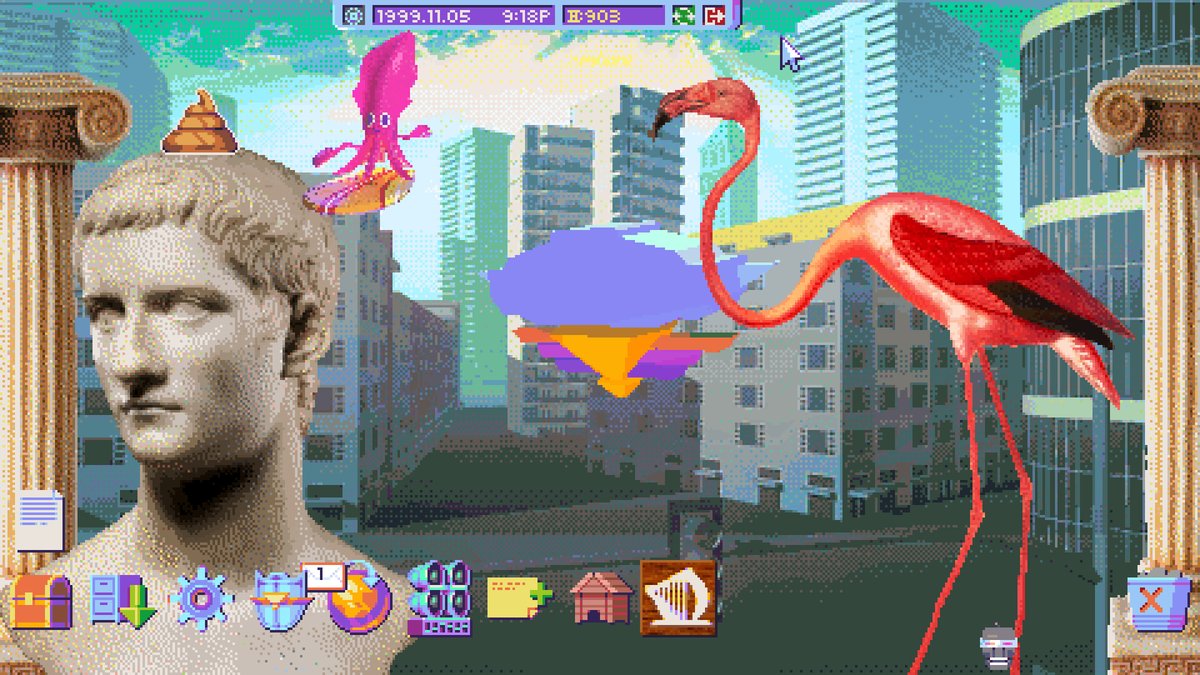 Hypnospace Outlaw ($13.99) - a personal fave. it's 1999: you are a mod for a geocities-esque webspace - one accessed exclusively as people sleep. funny as hell, deeply sincere and vulnerable, with gameplay that's like "Where Online Is Carmen Sandiego?"  https://store.steampowered.com/app/844590/Hypnospace_Outlaw/